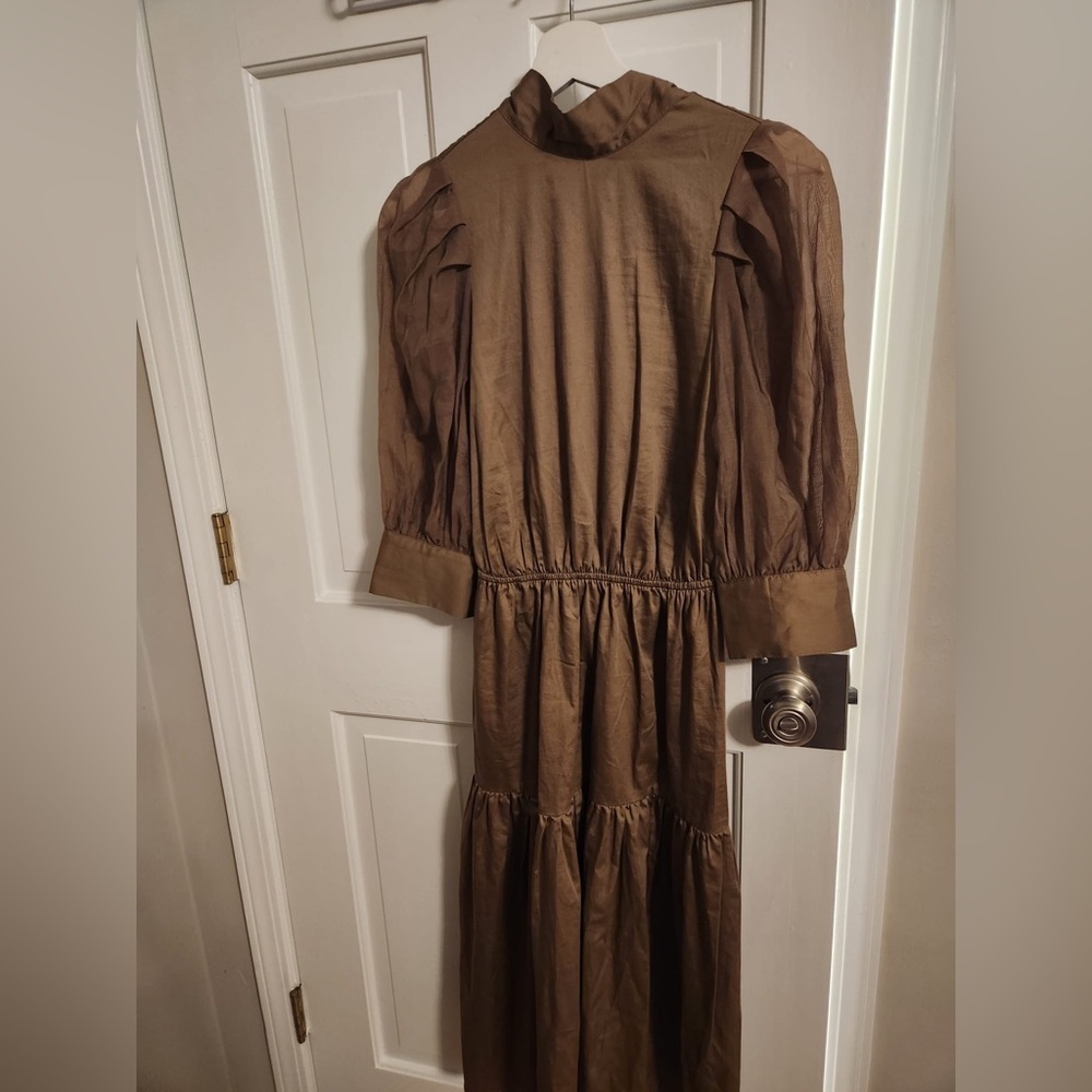 brown dress small size.